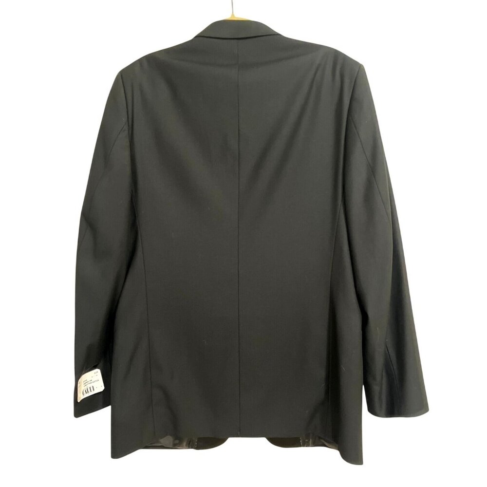 Cardi Super 150 Black Tuxedo Jacket 2-Button Notch C7112 Italy Mens 42R NEW - Picture 2 of 8